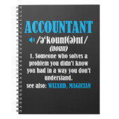 Funny Accountant Gift Idea Definition Accounting Notitieboek (Voorkant)