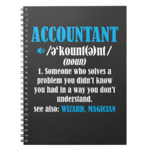 Funny Accountant Gift Idea Definition Accounting Notitieboek
