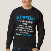 Funny Accountant Gift Idea Definition Accounting Trui (Voorkant)