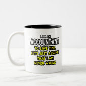 Funny Accountant Gift Ideas Two-Tone Coffee Mok (Links)