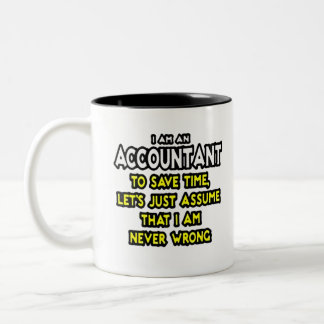 Funny Accountant Gift Ideas Two-Tone Coffee Mok