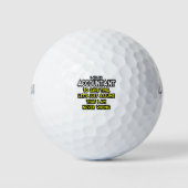 Funny Accountant Gift Ideeën Golfballen (Voorkant)