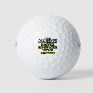 Funny Accountant Gift Ideeën Golfballen