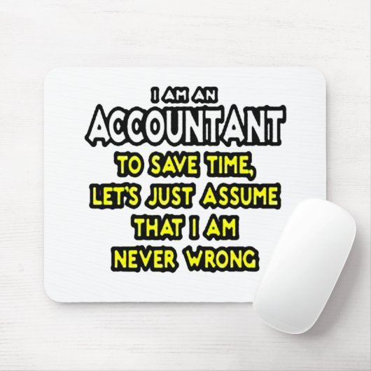 Funny Accountant Gift Ideeën Muismat (Met muis)