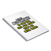 Funny Accountant Gift Ideeën Notitieboek (Rechterzijde)