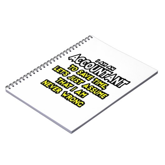 Funny Accountant Gift Ideeën Notitieboek (Linkerzijde)