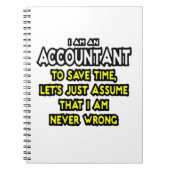 Funny Accountant Gift Ideeën Notitieboek (Voorkant)