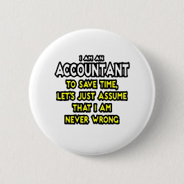 Funny Accountant Gift Ideeën Ronde Button 5,7 Cm