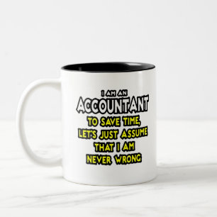 Funny Accountant Gift Ideeën Tweekleurige Koffiemok