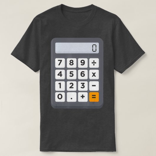 Funny Accountant Halloween Costume Outfit Wiskunde T-shirt (Design voorkant)