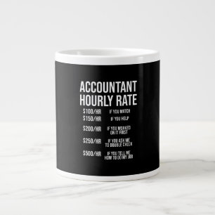 Funny Accountant Hourly Rate Accounting CPA Humor Grote Koffiekop