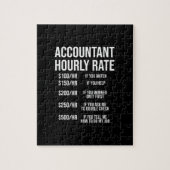 Funny Accountant Hourly Rate Accounting CPA Humor Legpuzzel (Verticaal)
