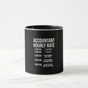 Funny Accountant Hourly Rate Accounting CPA Humor Mok