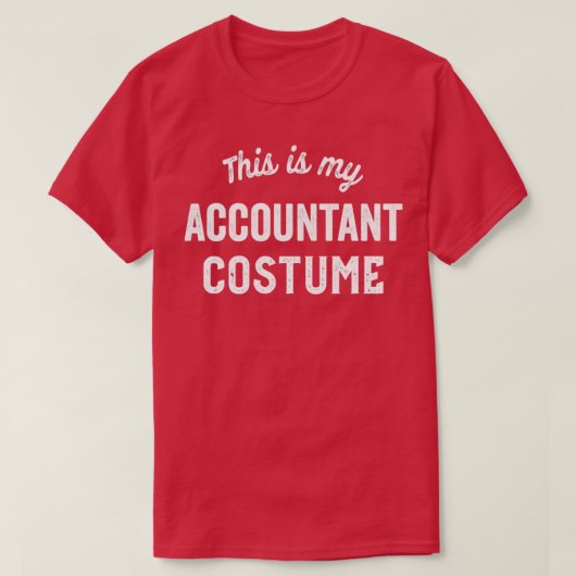 Funny Accountant Lazy Halloween Costume Easy Accou T-shirt (Design voorkant)