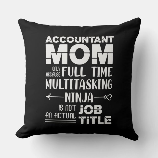 Funny Accountant Mom Kussen (Voorkant)
