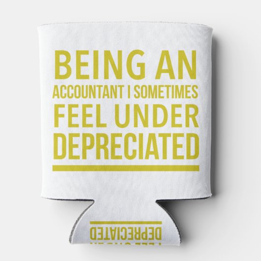 Funny Accountant Pun Blikjeskoeler (Achterkant)