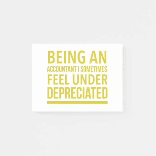 Funny Accountant Pun Post-it® Notes (Voorkant)