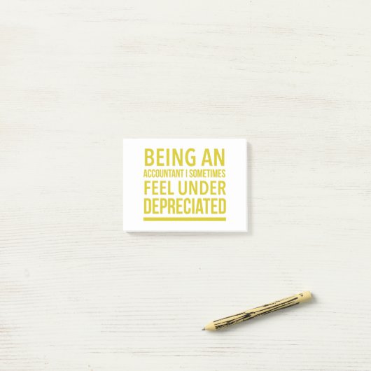 Funny Accountant Pun Post-it® Notes (Op bureau)