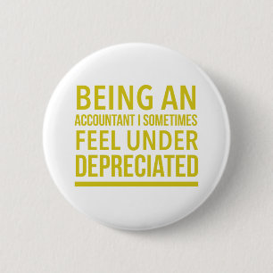 Funny Accountant Pun Ronde Button 5,7 Cm