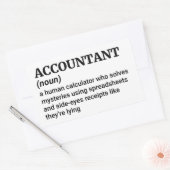 Funny Accountant Rechthoekige Sticker (Envelop)