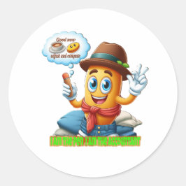 Funny Accountant Ronde Sticker