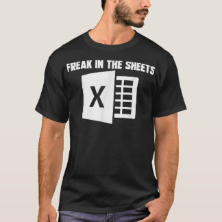 Funny Accountant Spreadsheet Freak op de vellen n T-shirt