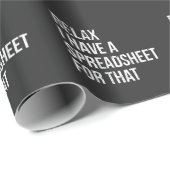 Funny Accountant Spreadsheet Joke Accounting Cadeaupapier (Rol Hoek)