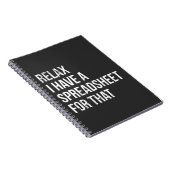 Funny Accountant Spreadsheet Joke Accounting Notitieboek (Rechterzijde)