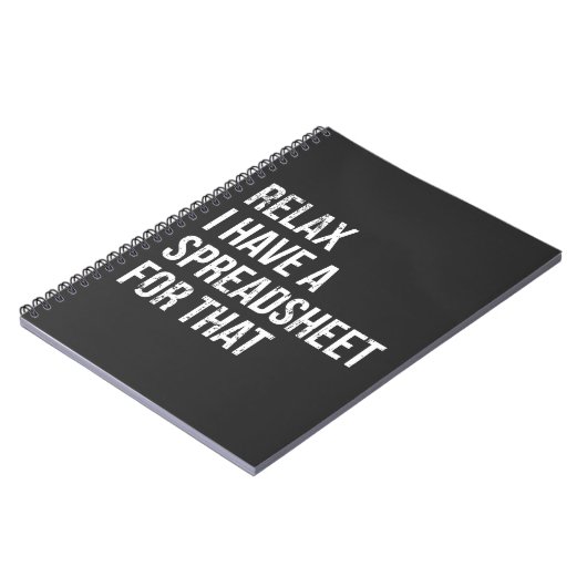 Funny Accountant Spreadsheet Joke Accounting Notitieboek (Linkerzijde)