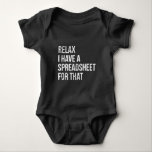 Funny Accountant Spreadsheet Joke Accounting Romper<br><div class="desc">Een grappige accounting Gift voor CPA Certified Public Accountant. Ideale verrassing voor een lachen met vrienden,  familie en collega's op school of op het werk.</div>