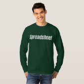 Funny Accountant - Spreadsheet T-shirt (Voorkant volledig)