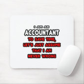 Funny Accountant T-Shirts en Gifts Muismat (Met muis)