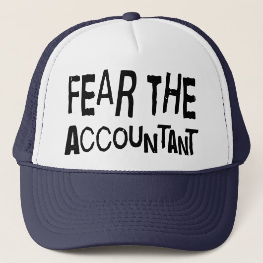 Funny Accountant Trucker Pet (Voorkant)
