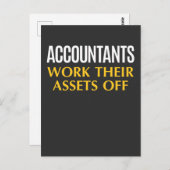 Funny Accountant work Asset Accounting Humor Briefkaart (Voorkant / Achterkant)