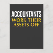 Funny Accountant work Asset Accounting Humor Briefkaart (Voorkant)