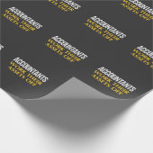 Funny Accountant work Asset Accounting Humor Cadeaupapier (Hoek)