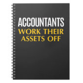 Funny Accountant work Asset Accounting Humor Notitieboek (Voorkant)
