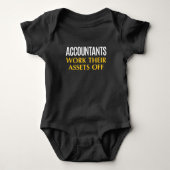 Funny Accountant work Asset Accounting Humor Romper (Voorkant)