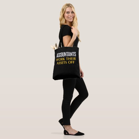 Funny Accountant work Asset Accounting Humor Tote Bag (Op model)