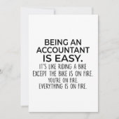 Funny Accountants - Accountant zijn is eenvoudig Bedankkaart (Voorkant)