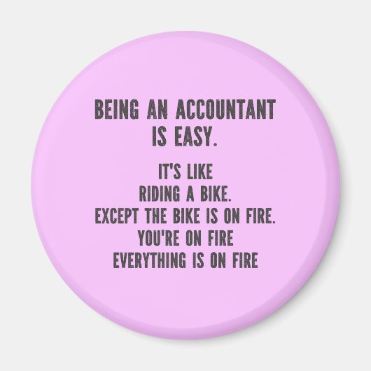 Funny Accountants - Accountant zijn is eenvoudig Magneet (Voorkant)
