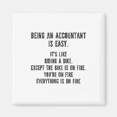 Funny Accountants - Accountant zijn is eenvoudig Magneet (Voorkant)