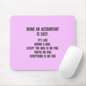 Funny Accountants - Accountant zijn is eenvoudig Muismat (Met muis)