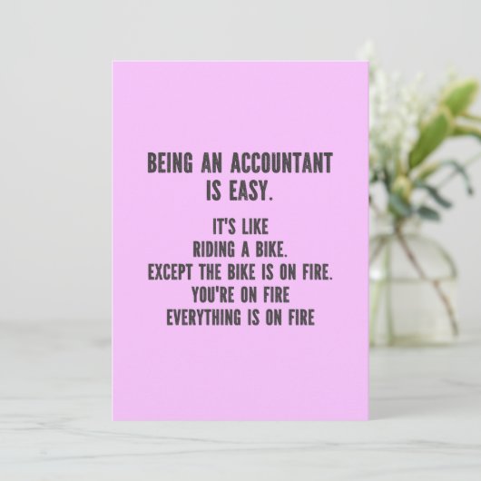 Funny Accountants - Being Accountant is Easy Aankondiging (Staand voorkant)