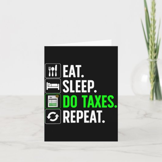 Funny Accounting Art For Men Women Spreadsheets Ac Kaart (Voorkant)