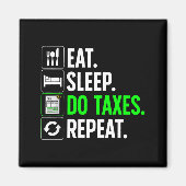 Funny Accounting Art For Men Women Spreadsheets Ac Magneet (Voorkant)