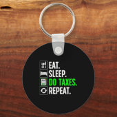 Funny Accounting Art For Men Women Spreadsheets Ac Sleutelhanger (Voorkant)