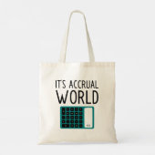 Funny Accounting Canvas tas (Achterkant)