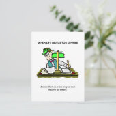 Funny Accounting Income Tax Advice Briefkaart (Staand voorkant)