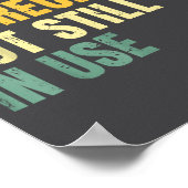 Funny Accounting Retro Fully Depreciated But Still Poster (Hoek)